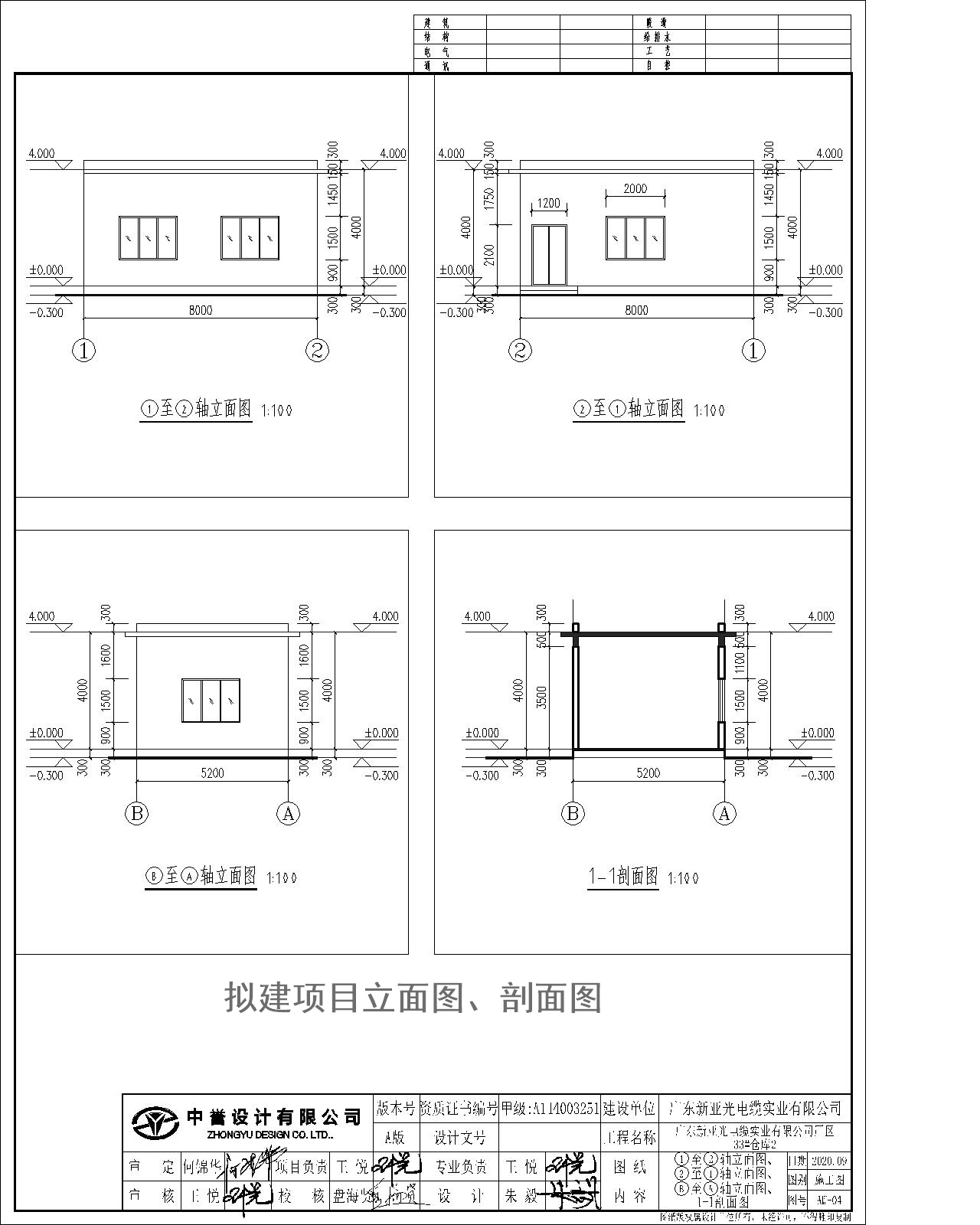 1~2轴立面图、2~1轴立面图、B~A轴立面图、1-1剖面图.jpg