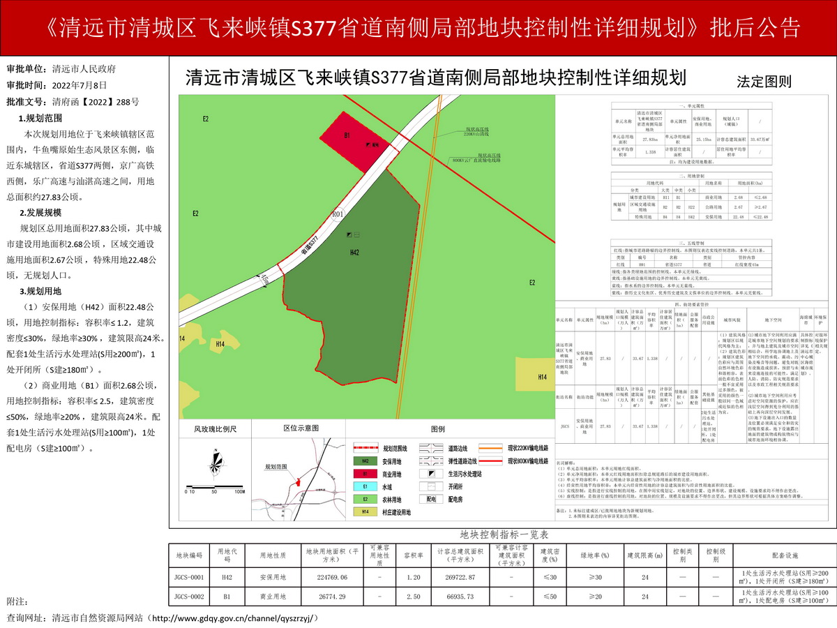 《365bet中文(中国)官方网站
清城区飞来峡镇S377省道南侧局部地块控制性详细规划》批后公告--s.jpg