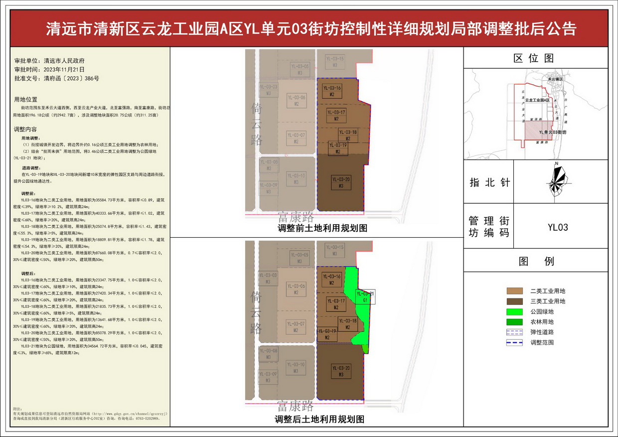 《365bet中文(中国)官方网站
清新区云龙工业园A区YL单元03街坊控制性详细规划局部调整》批后公告--s.jpg
