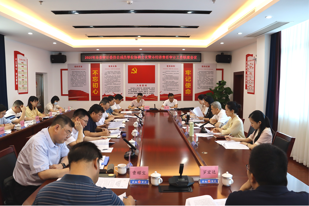 365bet中文召开2025年市委审计委员会成员单位协调会议暨市经济责任审计工作联席会议